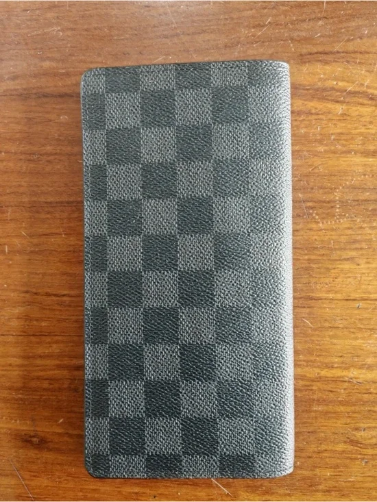 🚩steal Louis Vuitton Damier Graphite Long Card Holder - Black/Grey - Picture 3 of 6